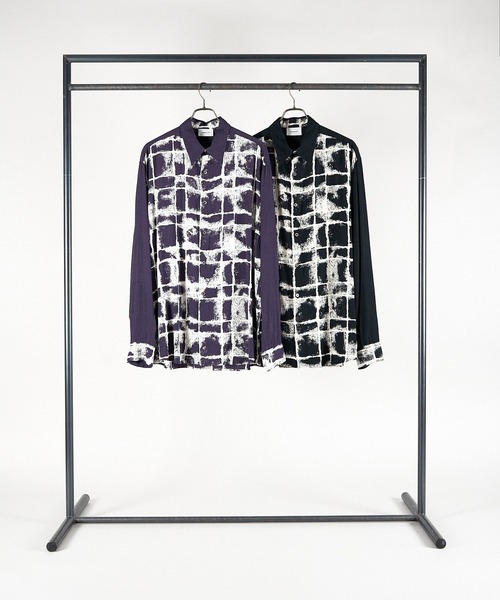 Iroquois（イロコイ）の「VINTAGE CHECK L/S SH（シャツ/ブラウス・メンズ・ブラック/パープル・1/2/3）」の10枚目の写真