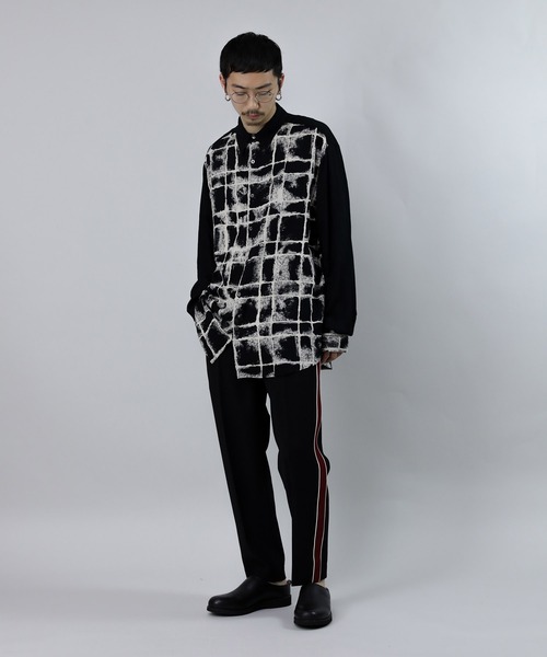 Iroquois（イロコイ）の「VINTAGE CHECK L/S SH（シャツ/ブラウス・メンズ・ブラック/パープル・1/2/3）」の11枚目の写真