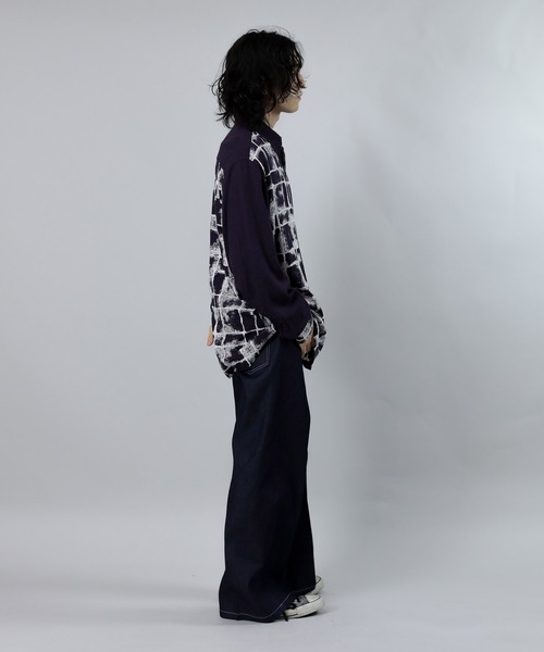 Iroquois（イロコイ）の「VINTAGE CHECK L/S SH（シャツ/ブラウス・メンズ・ブラック/パープル・1/2/3）」の8枚目の写真