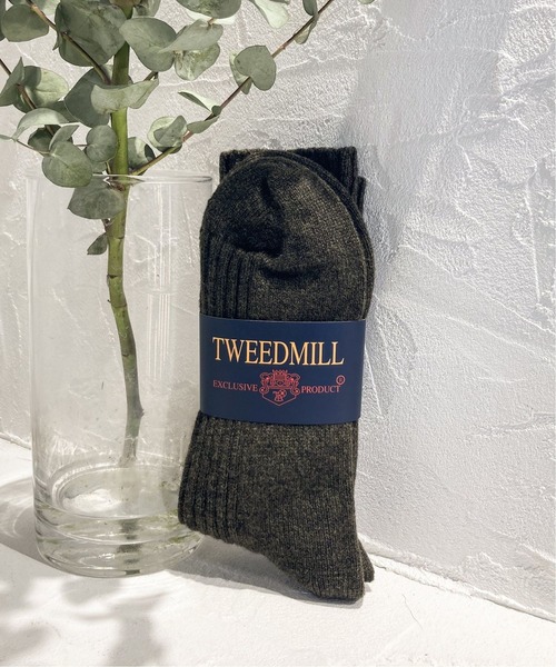 CITYSHOP(シティーショップ)の「【TWEEDMILL/ツイードミル】 LADIES SOX:靴下(ソックス/靴下・レディース・ブラック/グレー/レッド/カーキ・FREE)」の3枚目の写真