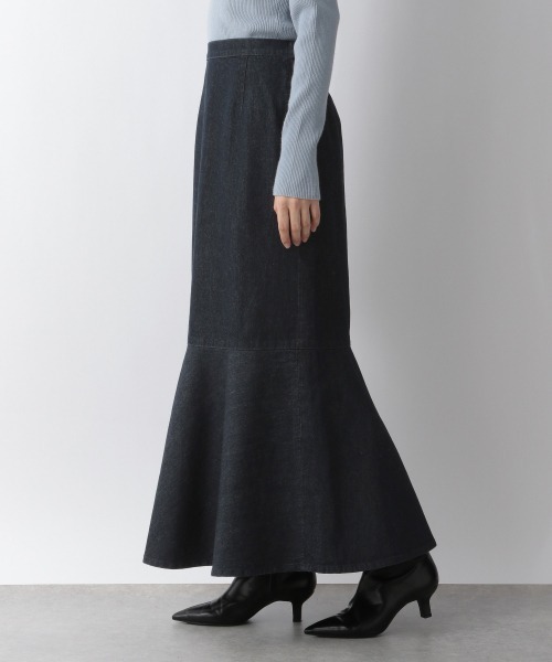 LOWRYS FARM（ローリーズファーム）の「デニムキリカエマーメイドスカート　260739（スカート・レディース・ブラック/ワンウォッシュ/ブルー/アイボリー/チャコールグレー・MEDIUM/LARGE/SMALL）」の15枚目の写真