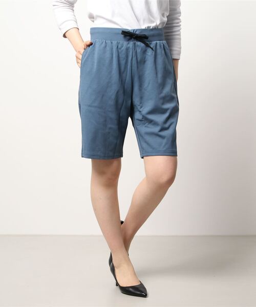 GIORDANO（ジョルダーノ）の「[GIORDANO] ダブルニットショーツ (接触冷感,抗菌加工) ユニセックス（スウェットパンツ・レディース・ブラック/ネイビー/カーキ/グリーン/ブラック系その他/杢グレー/グリーン系その他/ブルー系その他・SMALL/MEDIUM/LARGE/X-LARGE）」の8枚目の写真