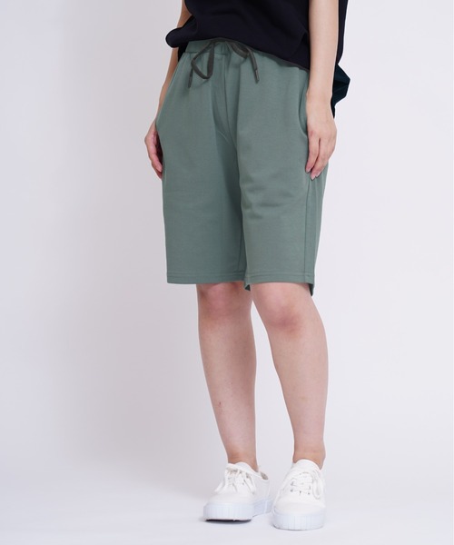 GIORDANO（ジョルダーノ）の「[GIORDANO] ダブルニットショーツ (接触冷感,抗菌加工) ユニセックス（スウェットパンツ・レディース・ブラック/ネイビー/カーキ/グリーン/ブラック系その他/杢グレー/グリーン系その他/ブルー系その他・SMALL/MEDIUM/LARGE/X-LARGE）」の6枚目の写真
