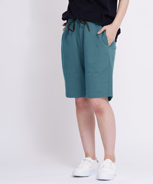 GIORDANO（ジョルダーノ）の「[GIORDANO] ダブルニットショーツ (接触冷感,抗菌加工) ユニセックス（スウェットパンツ・レディース・ブラック/ネイビー/カーキ/グリーン/ブラック系その他/杢グレー/グリーン系その他/ブルー系その他・SMALL/MEDIUM/LARGE/X-LARGE）」の5枚目の写真