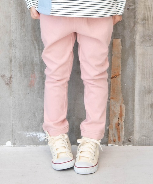 RAGMART(ラグマート)の「ニットデニムフリルパンツ(その他パンツ・キッズ・ピンク/イエロー・120cm/100cm/110cm/130cm)」の1枚目の写真