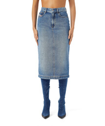 DIESEL | レディース タイト デニム スカート ライトブルーデニム ミディ丈(スカート)