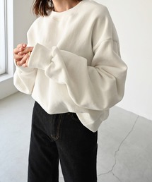 CANAL JEAN | via j(ヴィアジェイ) 裏起毛コンパクト無地トレーナー(スウェット)