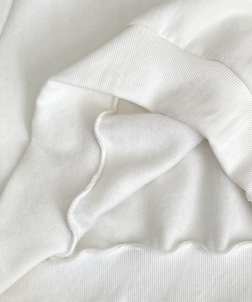 CANAL JEAN(キャナルジーン)の「El mar(エルマール) 裏起毛コンパクト無地トレーナー(スウェット・レディース・ホワイト/ピンク/セージグリーン/ヘザーグレー/クリーム・ONE SIZE)」の21枚目の写真