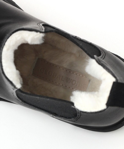 GLOBAL WORK(グローバルワーク)の「【キッズ】撥水フワフワブーツ/254746(ブーツ・キッズ・ブラック・22cm/16cm/17cm/18cm/19cm/20cm/21cm)」の11枚目の写真