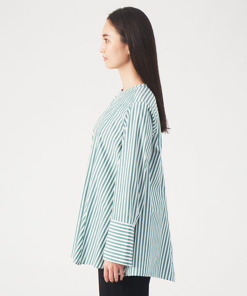 qualite(カリテ)の「ランダム切り替えブラウス(シャツ/ブラウス・レディース・グリーン/オフホワイト/ブルー・フリー)」の18枚目の写真