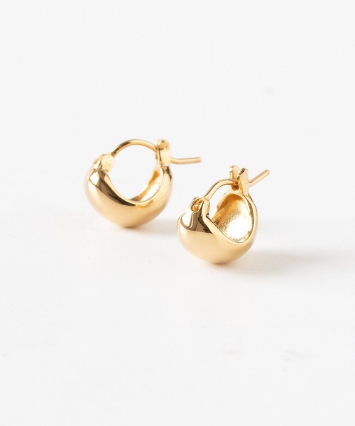 JUICY ROCK（ジューシーロック）の「GP(SV925)/SV925 ボリュームミニフープピアス（ピアス（両耳用）・レディース・ゴールド/シルバー・ONE SIZE）」の3枚目の写真