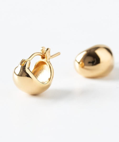 JUICY ROCK（ジューシーロック）の「GP(SV925)/SV925 ボリュームミニフープピアス（ピアス（両耳用）・レディース・ゴールド/シルバー・ONE SIZE）」の5枚目の写真