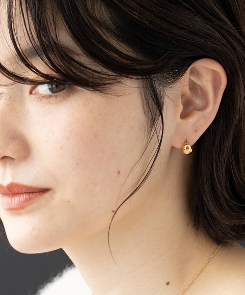 JUICY ROCK（ジューシーロック）の「GP(SV925)/SV925 ボリュームミニフープピアス（ピアス（両耳用）・レディース・ゴールド/シルバー・ONE SIZE）」の13枚目の写真