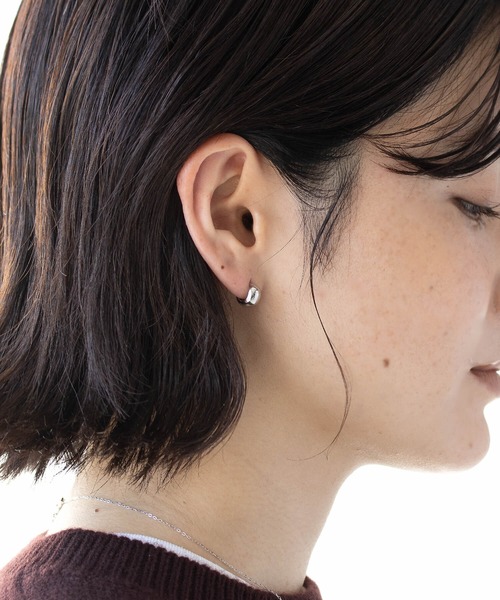 JUICY ROCK（ジューシーロック）の「GP(SV925)/SV925 ボリュームミニフープピアス（ピアス（両耳用）・レディース・ゴールド/シルバー・ONE SIZE）」の15枚目の写真