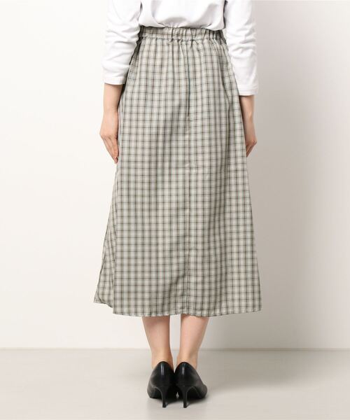 ehka sopo（エヘカソポ）の「チェックスカート（スカート・レディース・ブラウン/ベージュ/ミント・ﾌﾘ-）」の5枚目の写真