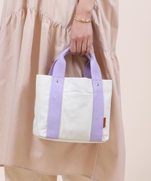 Bermosa（ベルモサ）の「【仕切り付き】キャンバス ミニトートバッグ ランチバッグ（トートバッグ）」