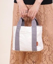 Bermosa（ベルモサ）の「【仕切り付き】キャンバス ミニトートバッグ ランチバッグ（トートバッグ）」