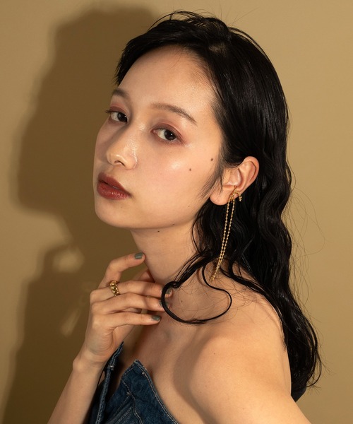 voov(ブーブ)の「【金属アレルギー対応】ボールチェーン イヤーカフ サージカルステンレス(イヤーカフ・レディース・シルバー/ゴールド・フリー)」の9枚目の写真