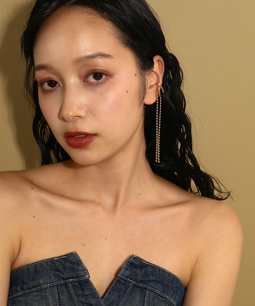 voov(ブーブ)の「【金属アレルギー対応】ボールチェーン イヤーカフ サージカルステンレス(イヤーカフ・レディース・シルバー/ゴールド・フリー)」の10枚目の写真