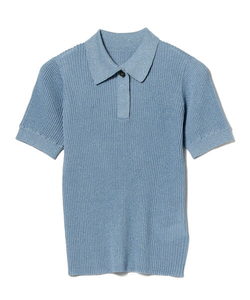 Ray BEAMS（レイビームス）の「Ray BEAMS / ラメ リブ ニット ポロシャツ（ポロシャツ・レディース・ブルー/マスタード・ONE SIZE）」の17枚目の写真