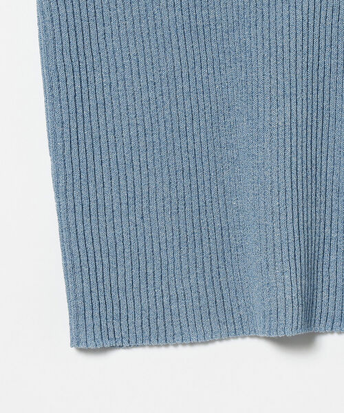 Ray BEAMS（レイビームス）の「Ray BEAMS / ラメ リブ ニット ポロシャツ（ポロシャツ・レディース・ブルー/マスタード・ONE SIZE）」の20枚目の写真