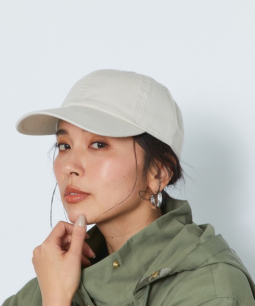 RIVE DROITE(リヴドロワ)の「コットンキャップ(キャップ・レディース・ベージュ/グリーン・FREE)」の12枚目の写真