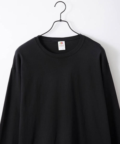 FRUIT OF THE LOOM（フルーツオブザルーム）の「FRUIT OF THE LOOM / フルーツオブザルーム ベーシック クルーネック 長袖Tシャツ（Tシャツ/カットソー・メンズ・ピンク/ケリー/ロイヤルブルー/ホワイト/ネイビー/ダークベージュ/パープル/チャコール/グリーン/ブラック/マルーン/ブラウン/ヘザーグレー・L/M/S/XL）」の21枚目の写真