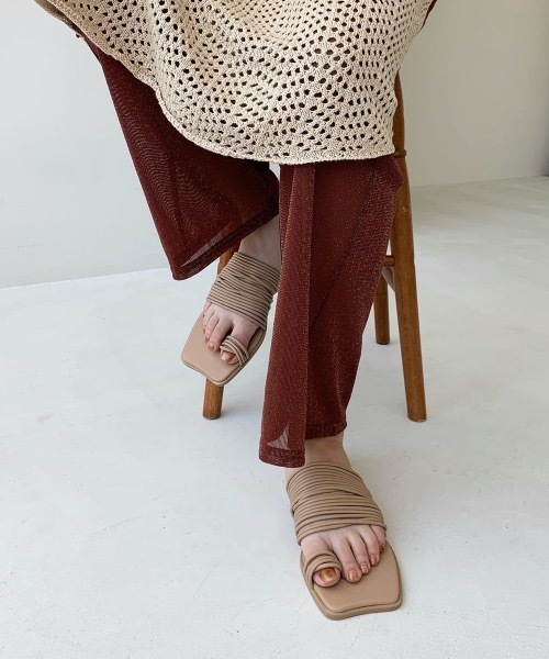 Amiur（エミレ）の「mont blanc sandal（サンダル・レディース・ベージュ/ブラック・S/M/L）」の5枚目の写真