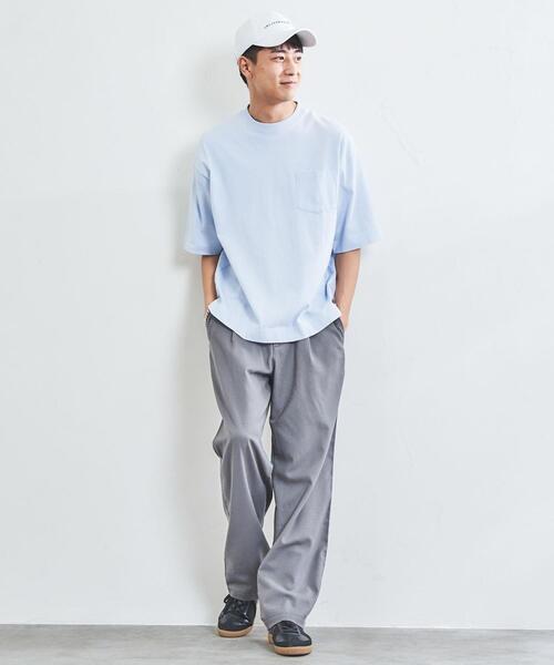 coen（コーエン）の「USAコットンヘビーウェイトリラックスクルーネックTシャツ（Tシャツ/カットソー・メンズ・ホワイト/ブラック/ネイビー/ダークグレー/ライトブルー/ライラック/ライム/ベージュ/ダークブラウン/パープル/ターコイズブルー・SMALL/MEDIUM/LARGE/X-LARGE）」の17枚目の写真