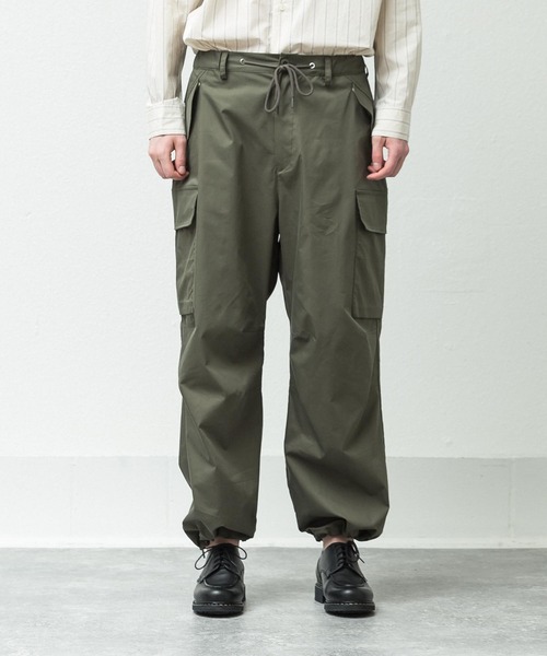 SLICK（スリック）の「T/Cポプリンオーバーサイズカーゴパンツ（カーゴパンツ・メンズ・ブラック/オリーブ・1/2/3）」の10枚目の写真