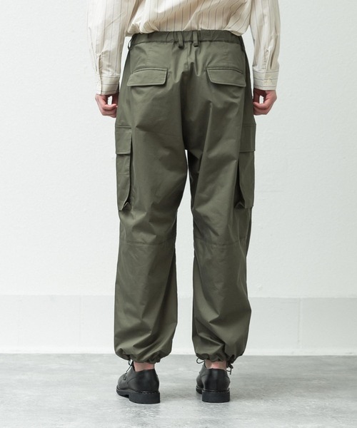 SLICK（スリック）の「T/Cポプリンオーバーサイズカーゴパンツ（カーゴパンツ・メンズ・ブラック/オリーブ・1/2/3）」の12枚目の写真