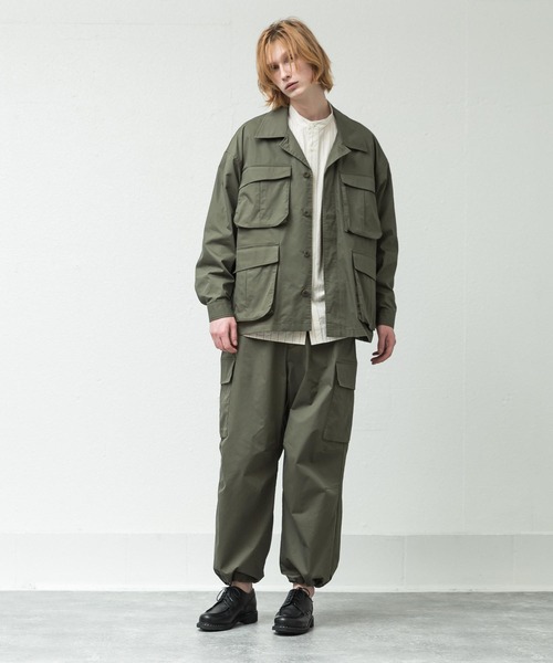 SLICK（スリック）の「T/Cポプリンオーバーサイズカーゴパンツ（カーゴパンツ・メンズ・ブラック/オリーブ・1/2/3）」の14枚目の写真