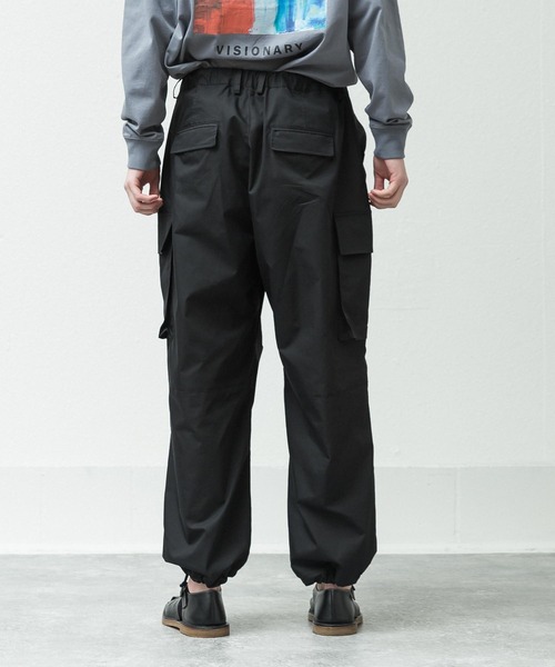 SLICK（スリック）の「T/Cポプリンオーバーサイズカーゴパンツ（カーゴパンツ・メンズ・ブラック/オリーブ・1/2/3）」の5枚目の写真