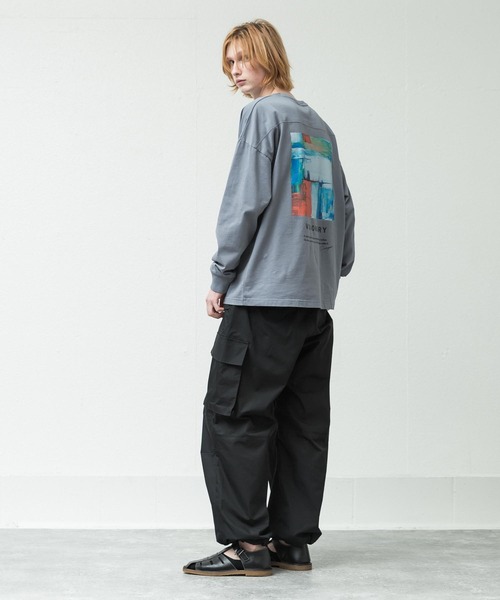 SLICK（スリック）の「T/Cポプリンオーバーサイズカーゴパンツ（カーゴパンツ・メンズ・ブラック/オリーブ・1/2/3）」の9枚目の写真