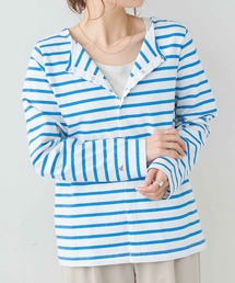 PUAL CE CIN | ボーダー2WAYロングスリーブ(Tシャツ/カットソー)