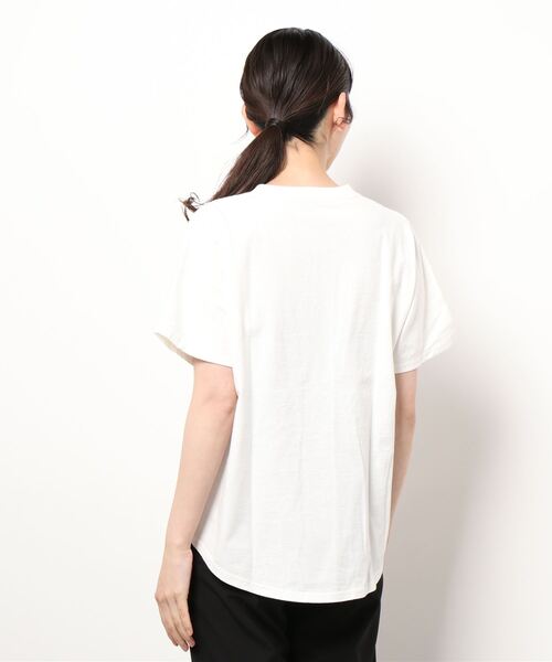 FIL DE FER(フィルデフェール)の「天竺×サーマルコンビ ドルマンP/O(Tシャツ/カットソー・レディース・ホワイト/パープル・FREE)」の14枚目の写真