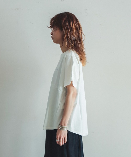 FIL DE FER(フィルデフェール)の「天竺×サーマルコンビ ドルマンP/O(Tシャツ/カットソー・レディース・ホワイト/パープル・FREE)」の11枚目の写真