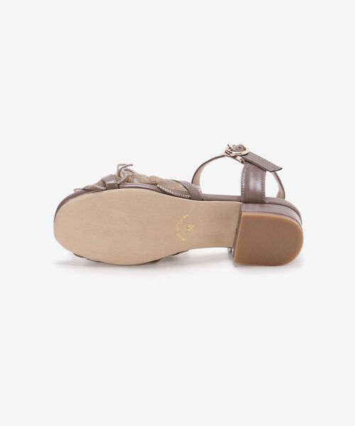 MAJESTIC LEGON（マジェスティックレゴン）の「シアーフリルサンダル（サンダル・レディース・アイボリー/モカ/ブラック/ブラウン系その他2・X-LARGE/SMALL/MEDIUM/LARGE）」の15枚目の写真