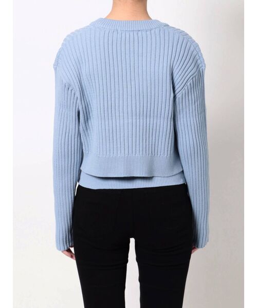 EMODA(エモダ)の「ショートリフォメイションニット(ニット/セーター・レディース・ブラック/ベージュ/パープル/ブルー・FREE)」の18枚目の写真