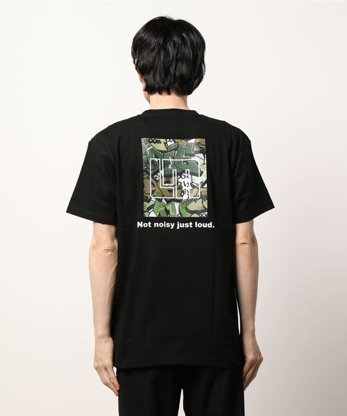 Loudmouth(ラウドマウス)の「LOUDMOUTH/ラウドマウス ゴルフウェア ブランドロゴ グラフィック プリント 5.6オンス ヘビーウェイト 半袖 Tシャツ(Tシャツ/カットソー・メンズ・ブラック/グレー/ホワイト×ピンク/カモフラージュ・XXL/L/LL/M/XL)」の9枚目の写真