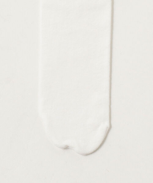 Ray BEAMS（レイビームス）の「Ray BEAMS / 60デニール ハイソックス（ソックス/靴下・レディース・ホワイト/ブラック・ONE SIZE）」の4枚目の写真