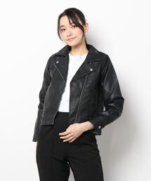ローズバッド　ファー襟付きライダースジャケット ローズバッド ファー襟付きライダースジャケット - メルカリ