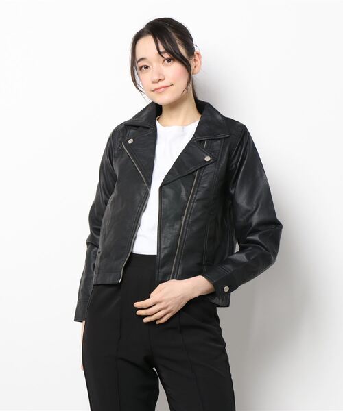 ROSE BUD ライダースジャケット sizeS ROSE BUD - ROSE BUD ローズバッド ファーライダースの通販 by