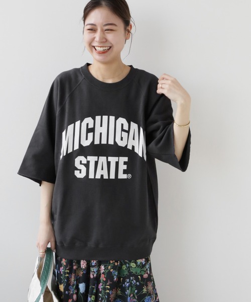 【美品】 ジャーナルスタンダード 製品染めカレッジスリットスウェット 美品】 ジャーナルスタンダード 製品染めカレッジスリットスウェット
