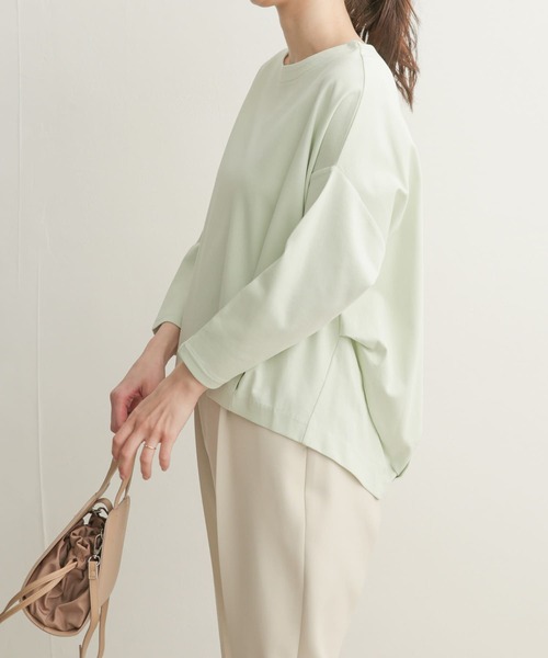 URBAN RESEARCH DOORS（アーバンリサーチドアーズ）の「コットンタック7分袖プルオーバー（Tシャツ/カットソー・レディース・ネイビー/オフホワイト/ピンク/ミント・SMALL/MEDIUM）」の13枚目の写真