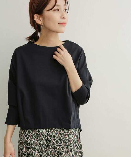 URBAN RESEARCH DOORS（アーバンリサーチドアーズ）の「コットンタック7分袖プルオーバー（Tシャツ/カットソー・レディース・ネイビー/オフホワイト/ピンク/ミント・SMALL/MEDIUM）」の11枚目の写真