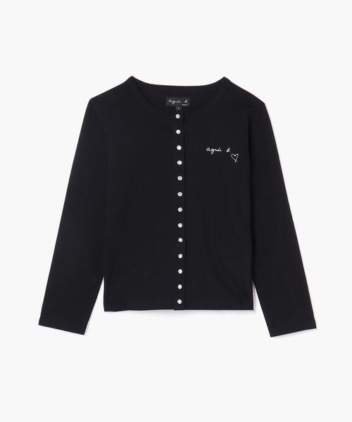 agnes b.（アニエスベー）の「WEB限定 SDF0 TS カーディガンプレッション（カーディガン/ボレロ・レディース・ブラック・2/1/3）」の9枚目の写真