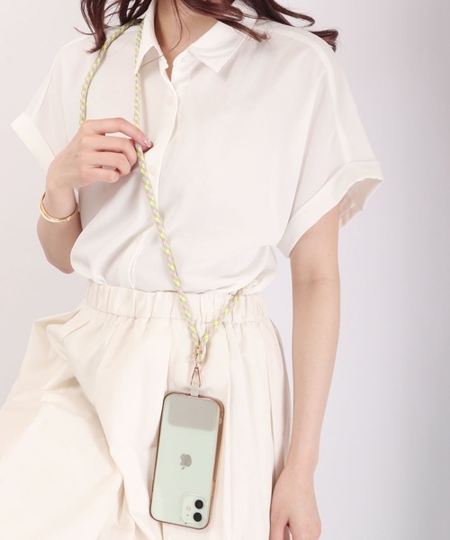 Ree&Mee（リーアンドミー）の「Ree＆Mee 長さ調整可  クライミング ロープ スマホ ショルダー ストラップ アウトドア キャンプ モバイル ストラップ（スマホグッズ・レディース・レッド/オレンジ系その他/イエロー系その他/ピンク系その他/グリーン/ブルー系その他/オレンジ系その他2/ブラウン系その他/ライトグリーン/パープル系その他/レインボー/ベージュ/レッド系その他/ピンク/ゴールド/ワイン/イエロー/オレンジ/グリーン系その他/レッド系その他2/ブラック/シルバー/ブラック系その他2/エメラルド/ネイビー/ブラック系その他/グレー系その他/ブルー系その他2・FREE）」の16枚目の写真