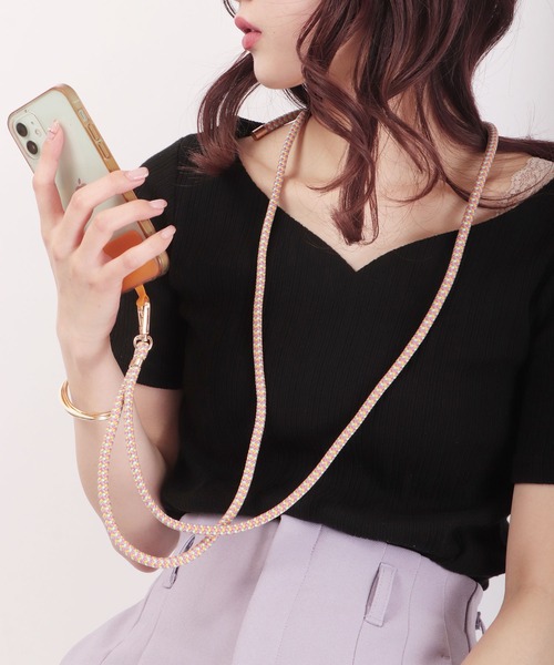 Ree&Mee（リーアンドミー）の「Ree＆Mee 長さ調整可  クライミング ロープ スマホ ショルダー ストラップ アウトドア キャンプ モバイル ストラップ（スマホグッズ・レディース・レッド/オレンジ系その他/イエロー系その他/ピンク系その他/グリーン/ブルー系その他/オレンジ系その他2/ブラウン系その他/ライトグリーン/パープル系その他/レインボー/ベージュ/レッド系その他/ピンク/ゴールド/ワイン/イエロー/オレンジ/グリーン系その他/レッド系その他2/ブラック/シルバー/ブラック系その他2/エメラルド/ネイビー/ブラック系その他/グレー系その他/ブルー系その他2・FREE）」の18枚目の写真