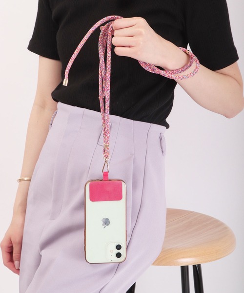 Ree&Mee（リーアンドミー）の「Ree＆Mee 長さ調整可  クライミング ロープ スマホ ショルダー ストラップ アウトドア キャンプ モバイル ストラップ（スマホグッズ・レディース・レッド/オレンジ系その他/イエロー系その他/ピンク系その他/グリーン/ブルー系その他/オレンジ系その他2/ブラウン系その他/ライトグリーン/パープル系その他/レインボー/ベージュ/レッド系その他/ピンク/ゴールド/ワイン/イエロー/オレンジ/グリーン系その他/レッド系その他2/ブラック/シルバー/ブラック系その他2/エメラルド/ネイビー/ブラック系その他/グレー系その他/ブルー系その他2・FREE）」の22枚目の写真